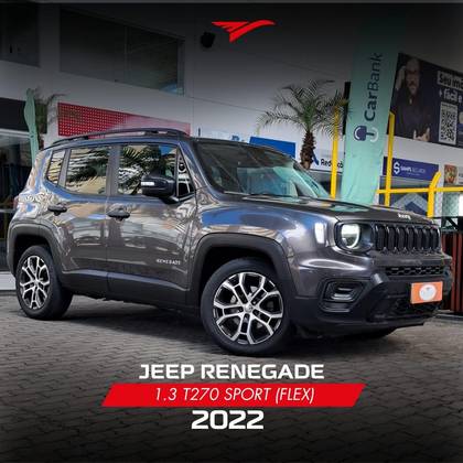 JEEP RENEGADE 1.3 T270 TURBO FLEX SPORT AT6 JEEP RENEGADE 1.3 T270 TURBO FLEX SPORT AT6